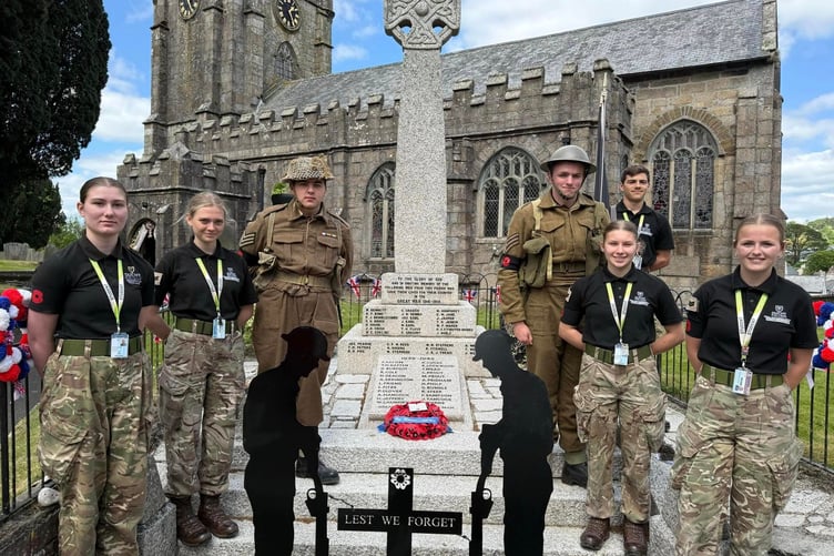 The VE 80 Day celebrations in Callington were held at St Mary's Parish Church and were attended by students from Duchy College's MaPS Academy. (Picture: St Mary's Parish Church)