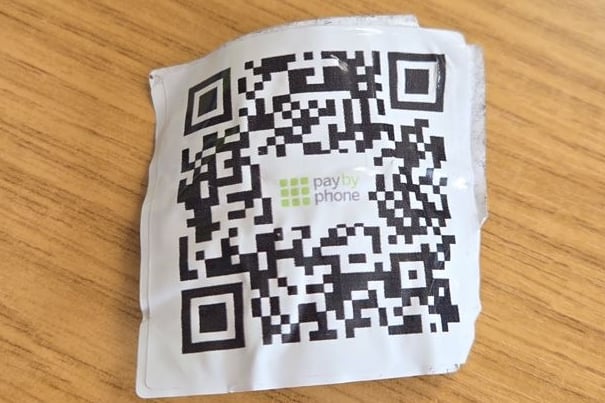 The QR code takes you to a scam website.