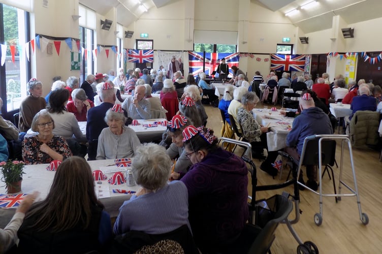 Yelverton Rotary Club's VE 80 party for older people in the Yelverton area.