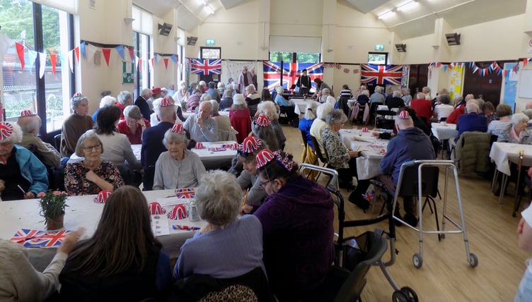 Yelverton Rotary Club's VE 80 party for older people in the Yelverton area.