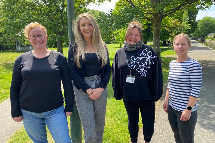 Hollie Baxter, Lauren Parker, Scarlett XX and Hannah Worth are planning a new Junior Parkrun in Tavistock in late summer.