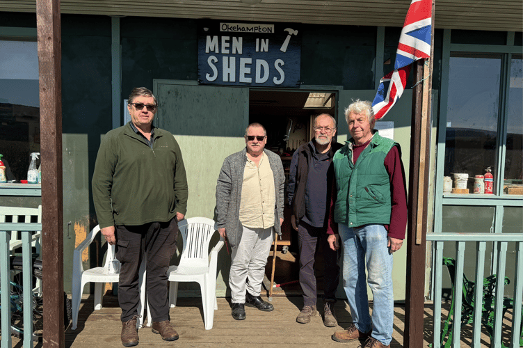 The Okehampton Men in Sheds are a community group for men of all ages, working together to repair and recycle items for local charities and groups.