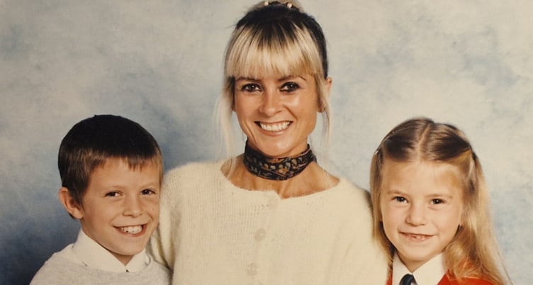 Dawn Krotke with her children Sebastian and Holly when they were young.