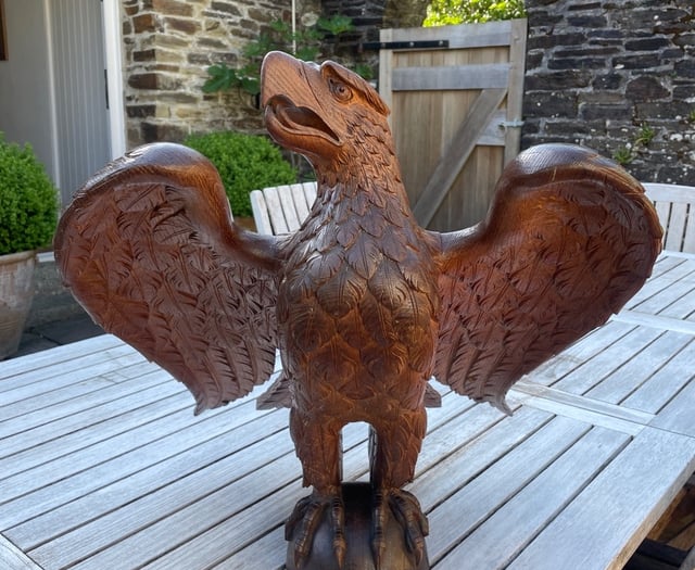 Stolen lectern eagle returned to Yelverton church