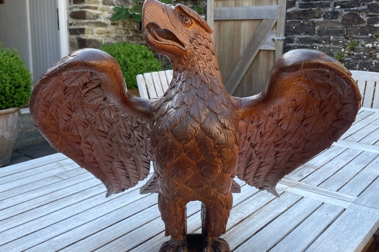The wooden eagle stolen from the lectern in St Paul's Church in Yelverton has been returned.