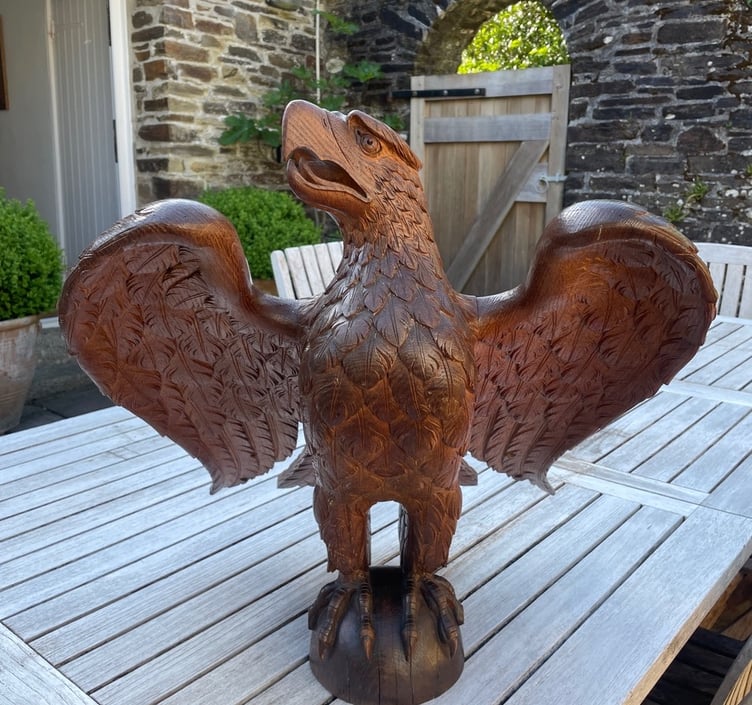 The wooden eagle stolen from the lectern in St Paul's Church in Yelverton has been returned.