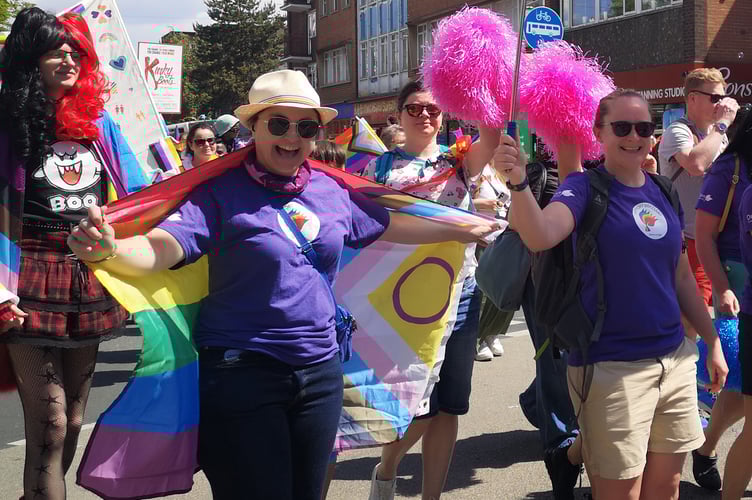 The Exeter Pride March 2025.