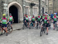  Tavistock cyclists begin London ride for friend