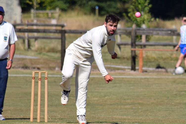 Tavistock's Billy Barriball, who picked-up four wickets in the win over Plympton