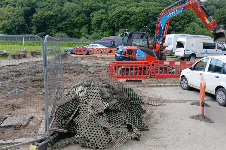 It was the second phase of works to the car park that is impacted by flooding from the river, undertaken by the community group. (Picture: Calstock Parish Council)