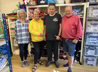  Tavistock Scrapstore donates to footballers 