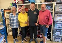Tavistock Scrapstore donates to footballers