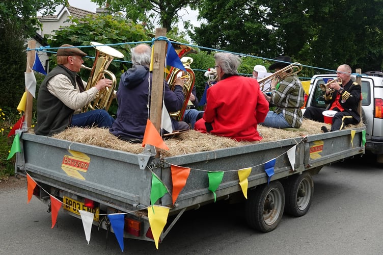 Bere Alston Carnival - Sydenham Blowers who provided musical accompaniment. Picture by Ann Parsons.
