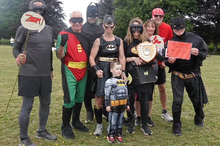 Bere Alston Carnival Bere Trekkers Batman procession entry - best in show award. Picture by Ann Parsons.