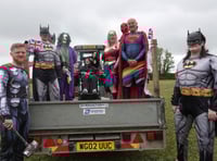 Superheroes create village fun 