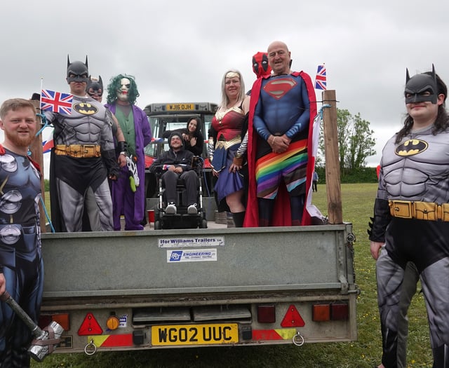Superheroes create village fun 