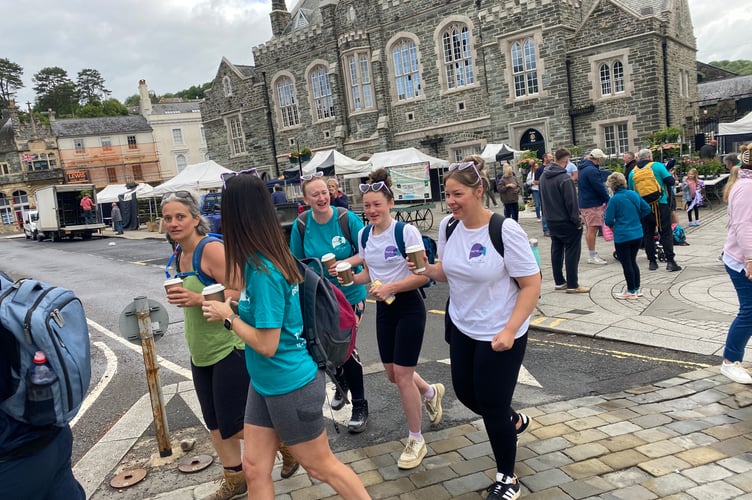 More than 100 people joined the Papyrus charity suicide prevention charity walk from Tavistock's Bedford Square in memory of Darcy Hollinson on Sunday (May 25).