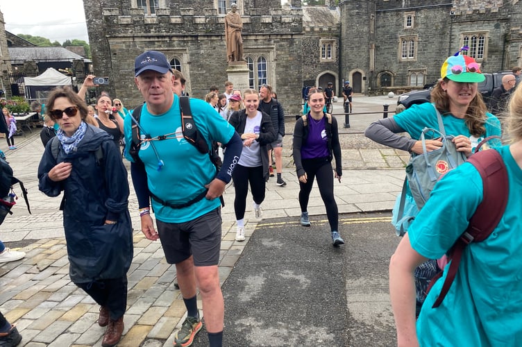 More than 100 people joined the Papyrus charity suicide prevention charity walk from Tavistock's Bedford Square in memory of Darcy Hollinson on Sunday (May 25).
