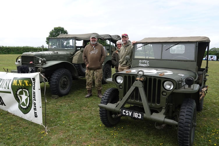 Bere Alston Fun Day included the Devon branch of the Military Vehicle Trust with their US Army Jeeps. Picture by Ann Parsons.