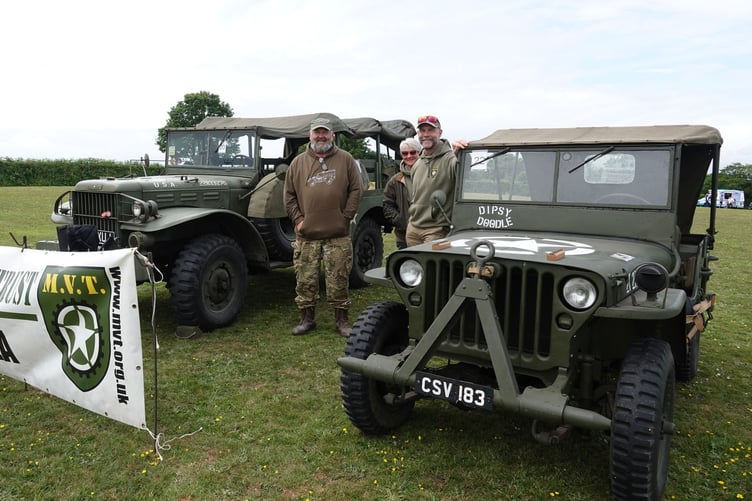 Bere Alston Fun Day included the Devon branch of the Military Vehicle Trust with their US Army Jeeps. Picture by Ann Parsons.