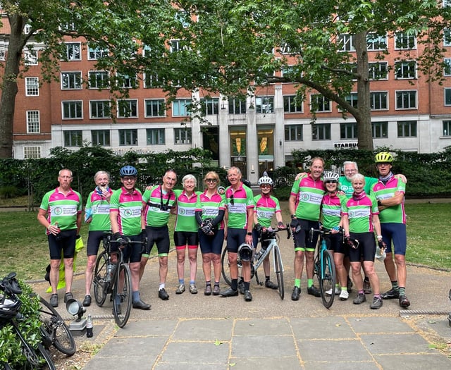 Charity cycle club epic for fellow member