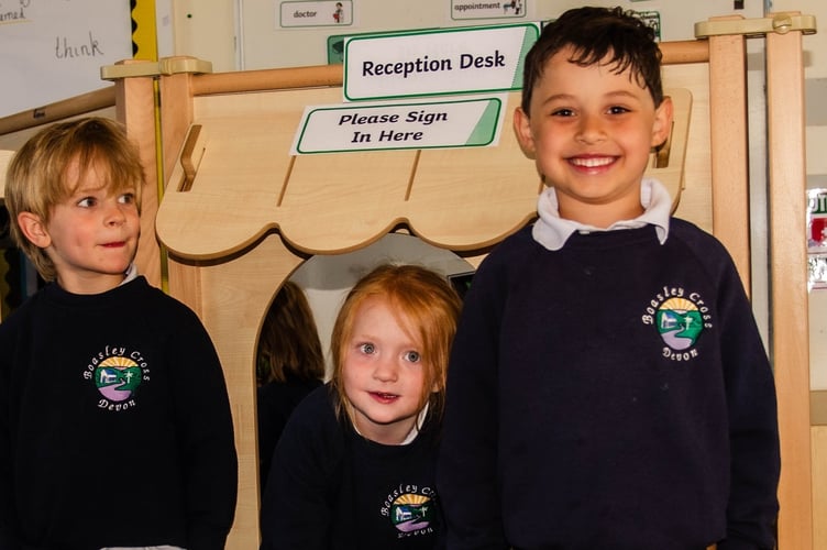 The outdoor play equipment used by the Primary School pupils.