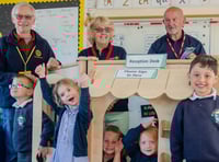 Boasley Cross Primary School pupils enjoy play equipment donations