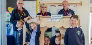 Boasley Cross Primary School pupils enjoy play equipment donations