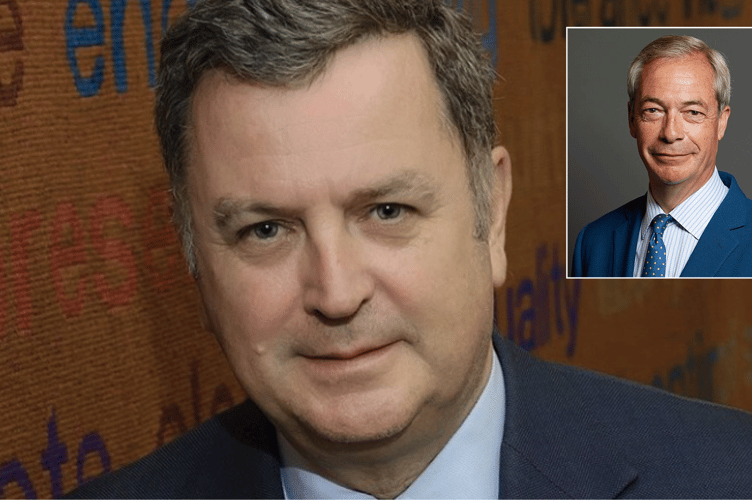 Shadow Chancellor Mel Stride, Official portrait of Nigel Farage MP.