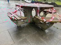 Okehampton's Red Lion Yard vandalised