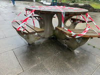 Okehampton's Red Lion Yard vandalised