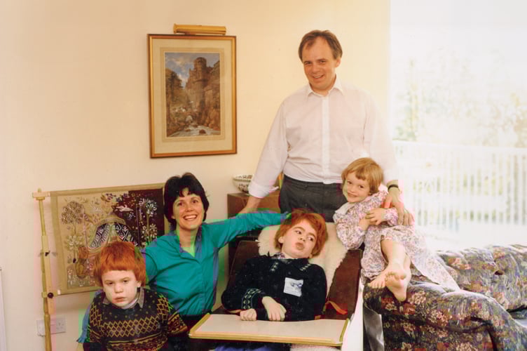 Eddie Farwell with his wife Jill and their three children; Thomas, Katie and Lizzy.
