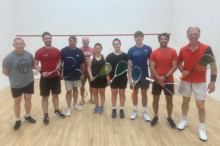 Ioan Sharpe, ranked in the world's top 300 squash players, gives a master class to Tavistock Squash Club.