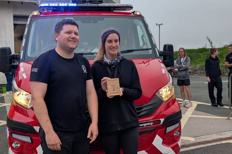 Princetown Firefighters 10km - second lady finisher Georgie Farr.j