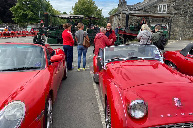 Tavistock Steam Fair and classic cars.
