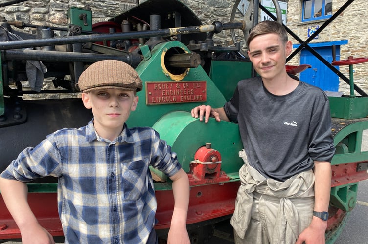Tavistock Steam Fair - apprentices Luke and Leon Spry.