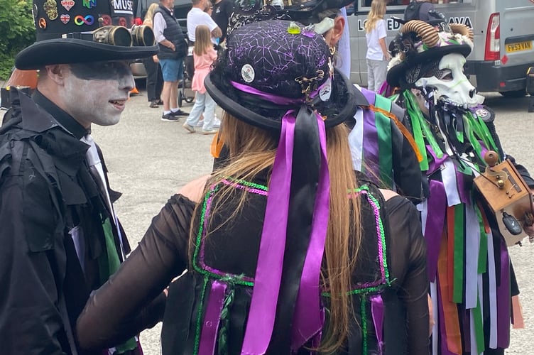 Tavistock Steam Fair morris dancers.