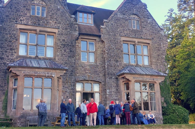 Members of the group in front of Nethercott House