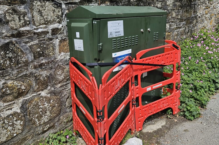 The Walkhampton Openreach cabinet has been repaired but not had power restored leaving the village without telecoms and internet connectivity.