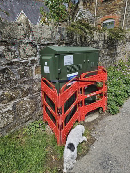The Walkhampton Openreach cabinet has been repaired but not had power restored leaving the village without telecoms and internet connectivity.