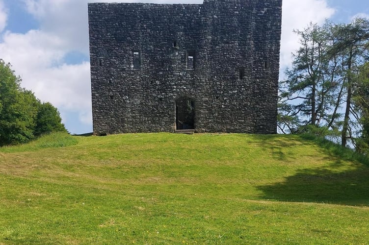 Lydford Castle, where the nighthawkers struck.