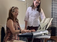 Students entertain older residents