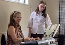 Tavistock students entertain older residents