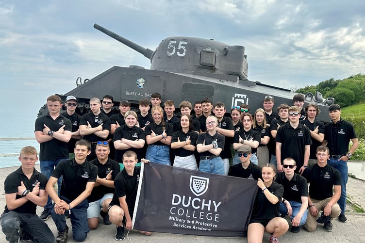 Students from previous years have also undertaken the trip with the act of remembrance being the most poignant and significant aspect of the week in Normandy. (Picture: Cornwall College Group)