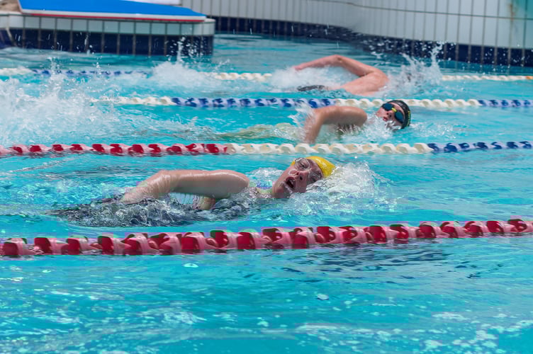 Tavistock Swimming Club 35 anniversary meet. Pictured is the 100m freestyle.