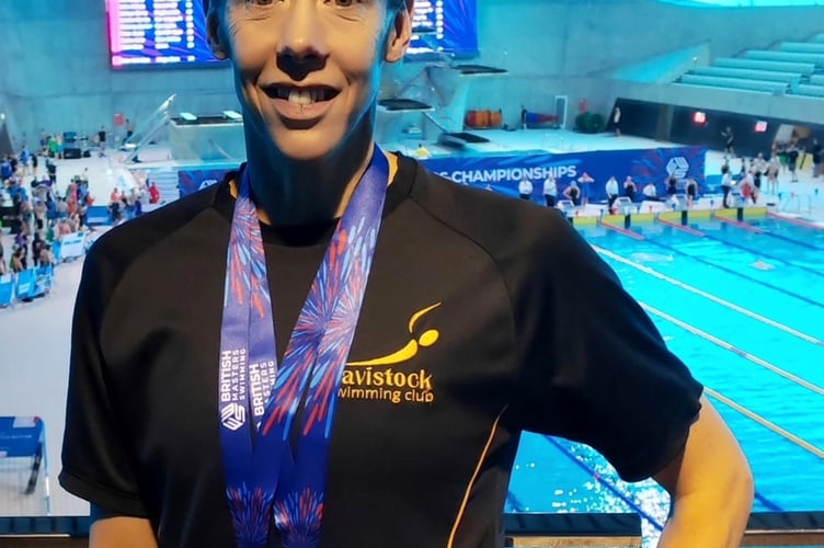 Tavistock Swimming Club's Sam Lake scooped two silvers at the British Masters meet at the weekend.