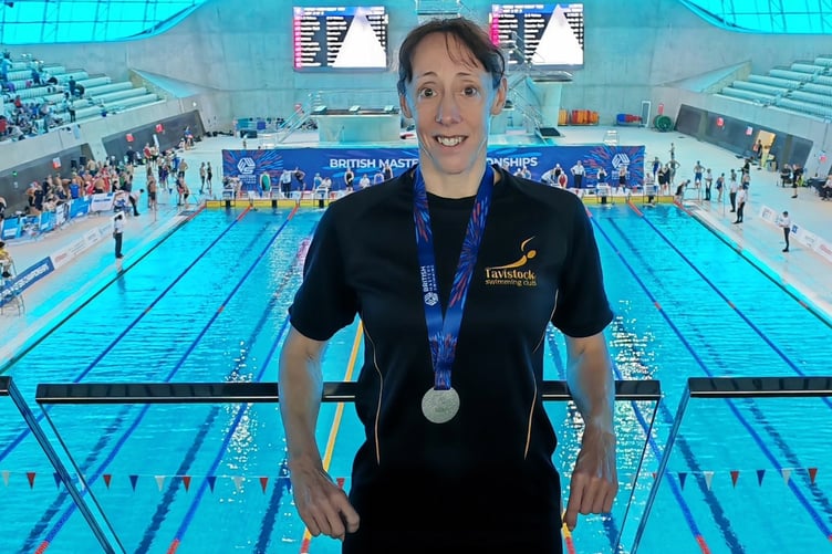 Tavistock Swimming Club won two silver medals at the British Masters Championships at the weekend (June 13-21).