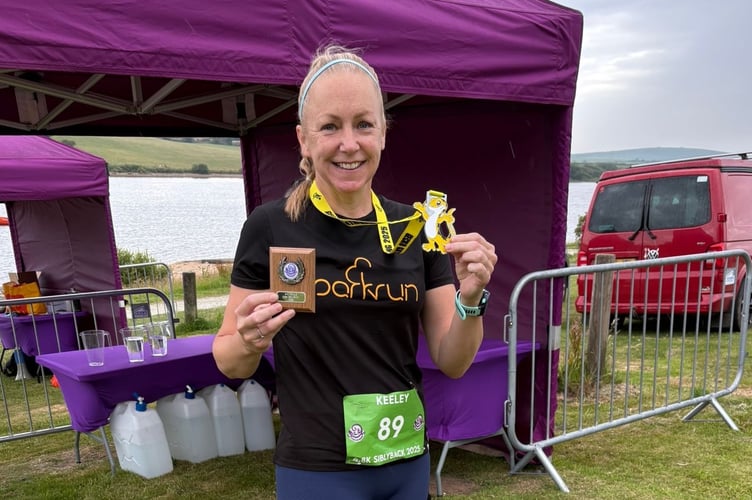Keeley Phillips was second lady in the 5k at the Siblyback Gecko Gathering.