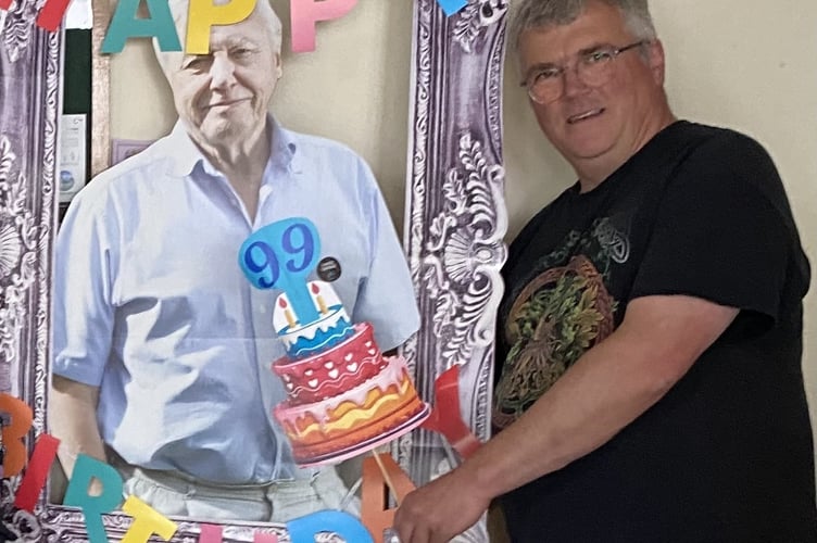 Matt Parkins from Wild Oke wishing Sir David Attenborough a happy 99th birthday.