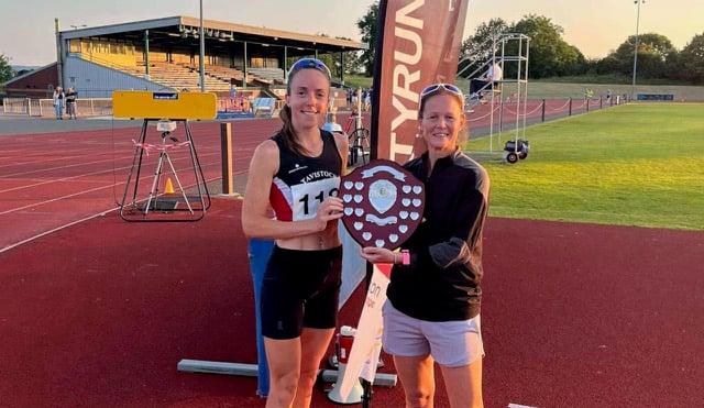 Tavistock Athletic Club's Hannah Smith winner of the 10,000m at Exeter.